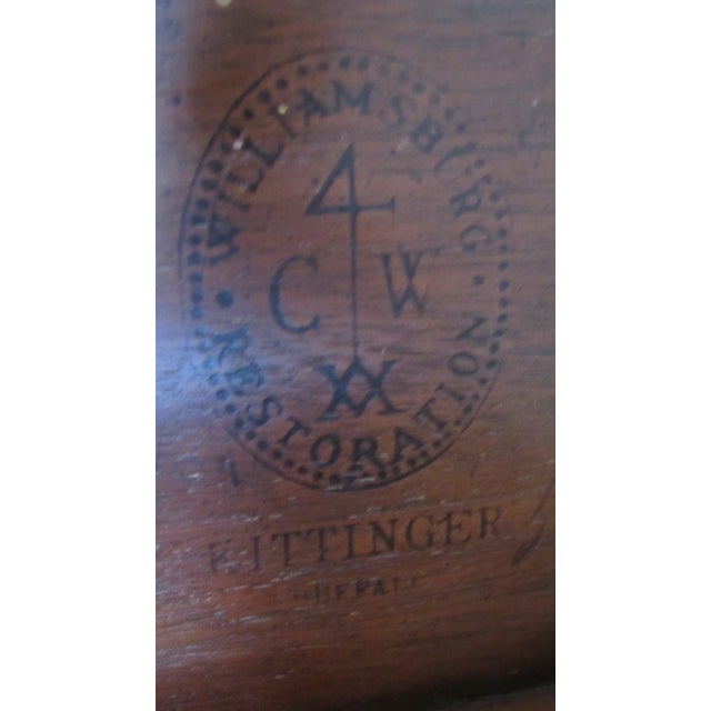Wood Kittinger Cw Tilt Top Side Table Mahogany For Sale - Image 7 of 7