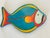Vintage Handpainted tropical fish tray.
