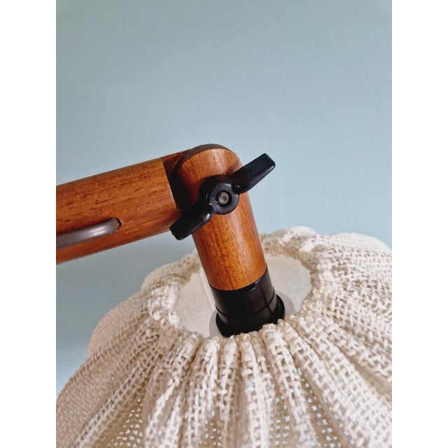 Beige Scandinavian Teak Lamp, 1970s For Sale - Image 8 of 18