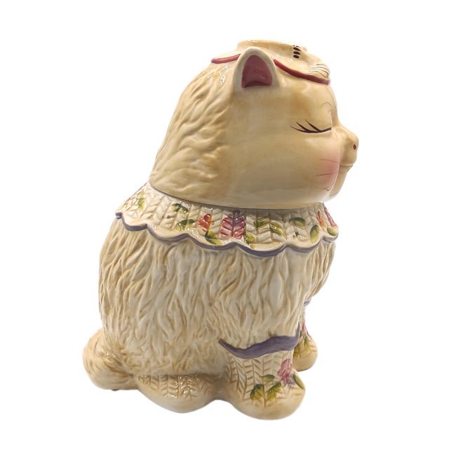 Mid-Century Modern Vintage Puss ’n Boots Ceramic Cookie Jar For Sale - Image 3 of 5