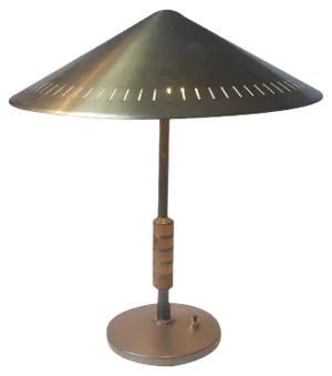 Danish Mid-Century B146 Patinated Brass Desk Lamp by Lyfa, 1956