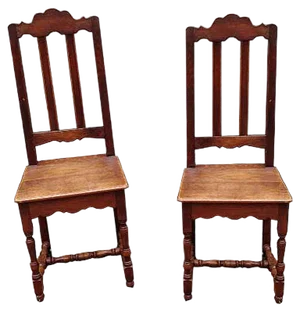 Set of Antique Oak Chairs