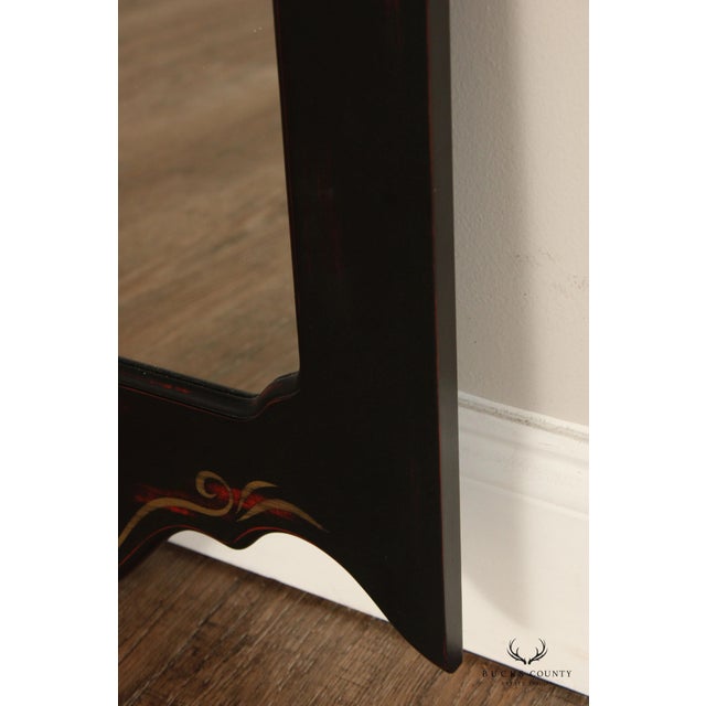 American Painted Black Fruit Motif Wall Mirror For Sale - Image 3 of 13