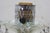 2 Mid Century Etched Glass Crystal Hurricane Candlestick Boudoir Lamps 20" For Sale - Image 13 of 18