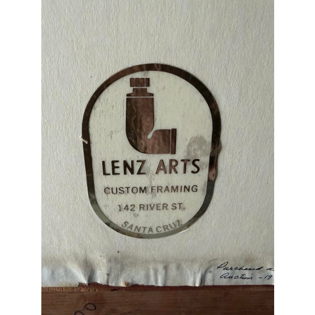 Drawing/Sketching Materials 1968 Mid-Century Modern Robert Tripp Framed Pencil Portrait Drawing For Sale - Image 7 of 12