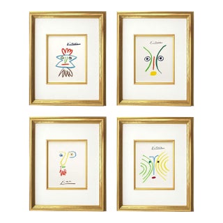 1960s Picasso Lithograph Set of 4 Stories-45-97-109-139 For Sale
