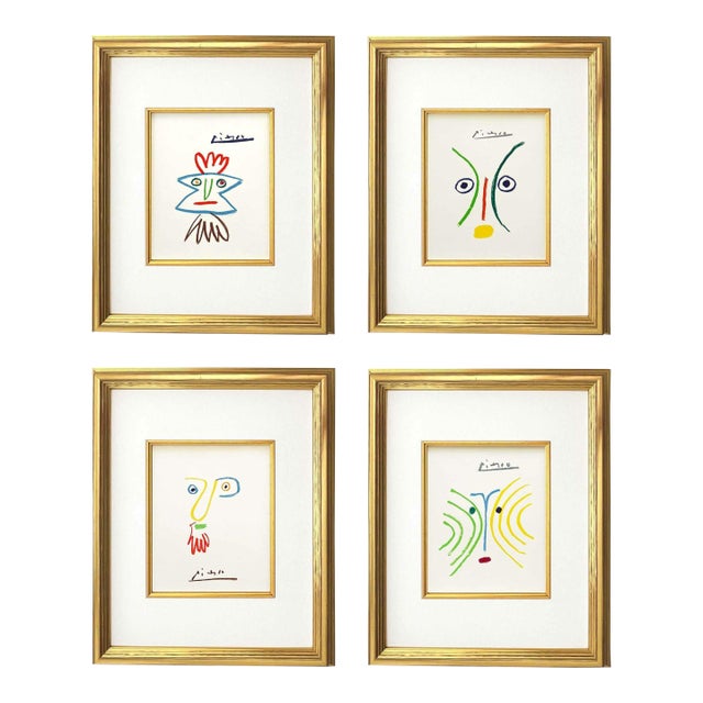 1960s Picasso Lithograph Set of 4 Stories-45-97-109-139 For Sale