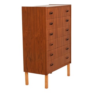 Scandinavian Chest of Drawers in Teak and Oak, 1960s For Sale