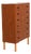 Scandinavian Chest of Drawers in Teak and Oak, 1960s For Sale