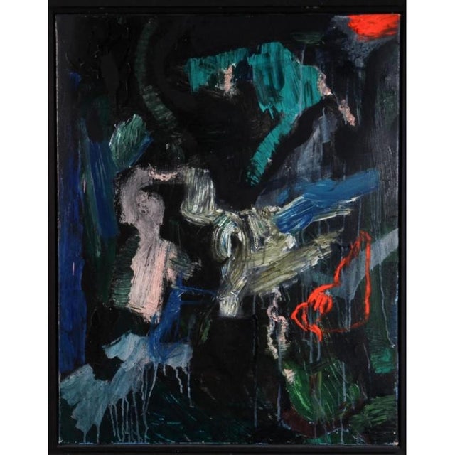 Jens Birkemose, Abstract Composition, Oil on Canvas For Sale - Image 3 of 3