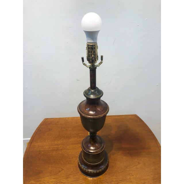 Metal Vintage 1970s Bradburn Table Lamp with Shade For Sale - Image 7 of 13