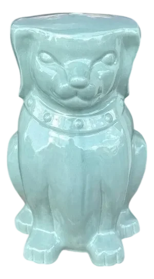 Foo Dog Celadon Glaze Garden Stool