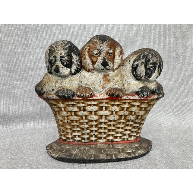 Vintage Hard Rubber Dog Doorstop For Sale - Image 9 of 10