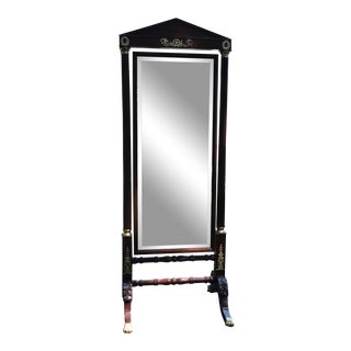 19th Century French Empire Cheval Mirror For Sale