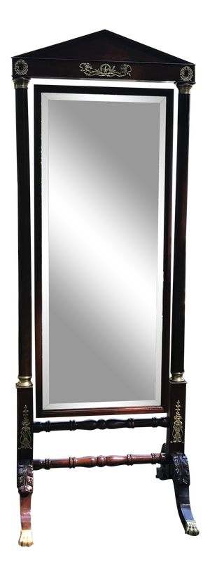 19th Century French Empire Cheval Mirror