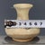 Rustic Vintage White Glazed Pottery Vase – Slip-Painted Floral Motif, Folk Style For Sale - Image 3 of 9