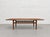 Wood Mid Century Modern Coffee Table by Grete Jalk, C. 1960’s | Upturned Edges & Slatted Magazine Rack For Sale - Image 7 of 13