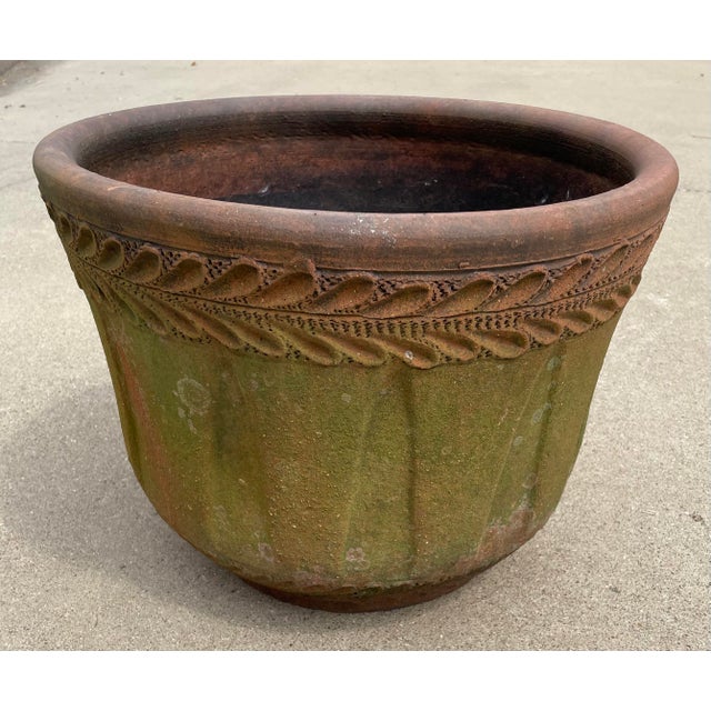 Vintage Aged Large Terra Cotta Planter Chairish