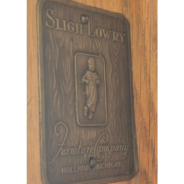 American Mid 20th Century Sligh-Lowry Double-Pedestal Writing Desk For Sale - Image 3 of 18