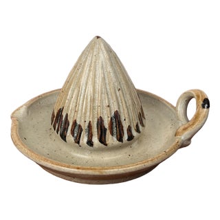 Mid-Century Modern German Studio Pottery Lemon Squeezer For Sale