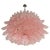 1990s Italian Pink Glass Ceiling Light Chandelier, Murano, 1990s For Sale - Image 5 of 17