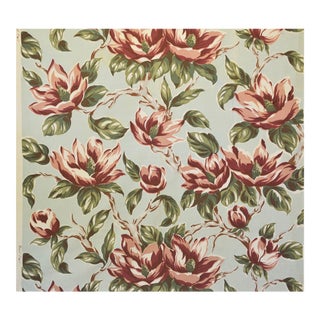 Mid-Century Modern Hand Printed Designer Fabric For Sale