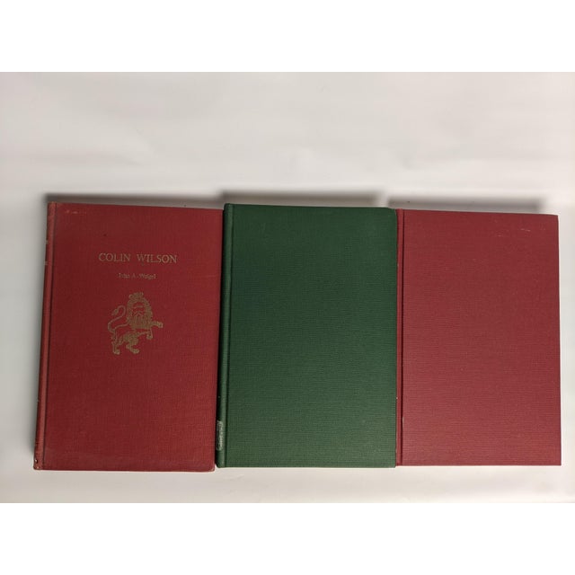 Vintage Twayne's Authors Series – Set of 7 Burgundy, Brown, Rust, Blue & Green Books For Sale - Image 10 of 13