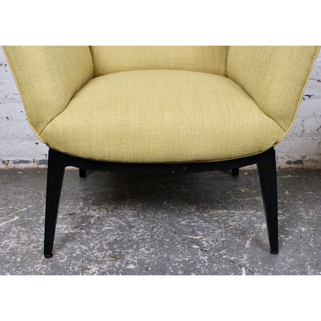 Pair of Mid-Century Yellow Armchairs For Sale - Image 9 of 9