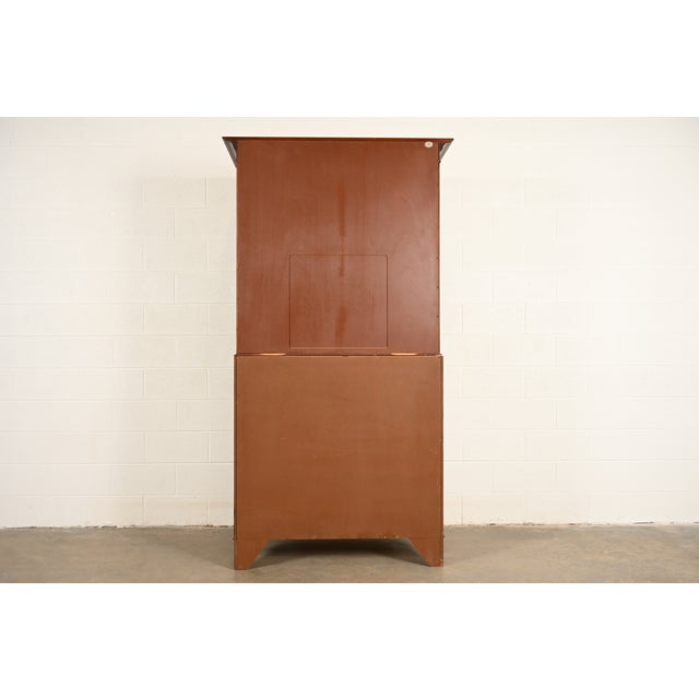 Baker Furniture Federal Mahogany Armoire Dresser or Linen Press For Sale - Image 16 of 18