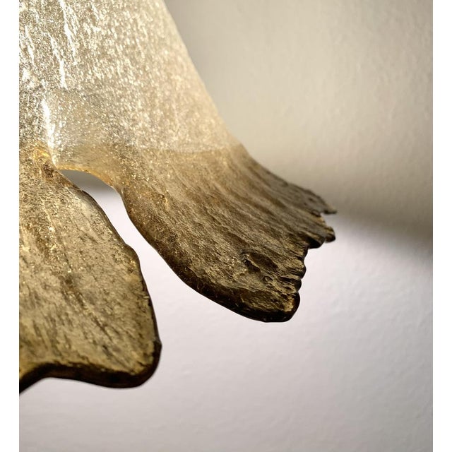 Large Vintage Daylily Pendant Lamp from Peill & Putzler For Sale - Image 4 of 9