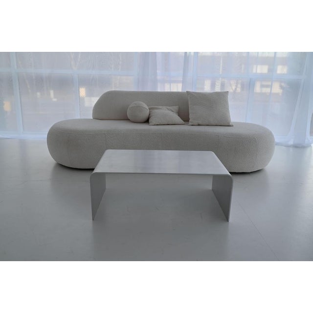 Small Flow Sculptural Waterfall Coffee Table in Aluminum by Veliento Dimensions: W 80 x D 60 x H 35 cm (Size Small)....