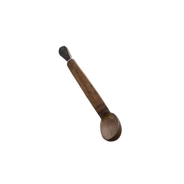 Vintage African Wooden Spoon For Sale In New York - Image 6 of 6