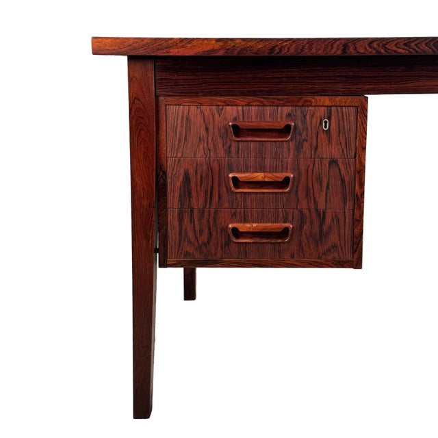 Vintage Rosewood Desk For Sale - Image 4 of 6