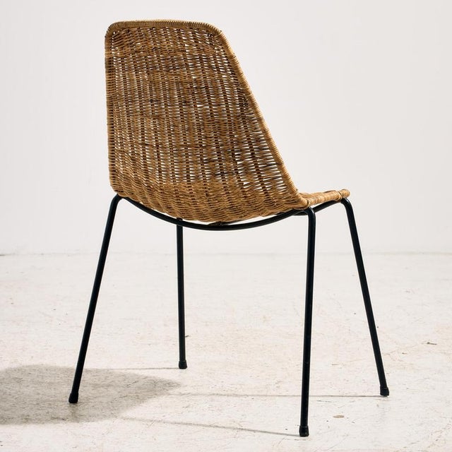 Basket Chair by Gian Franco Legler, 1950s For Sale - Image 4 of 18