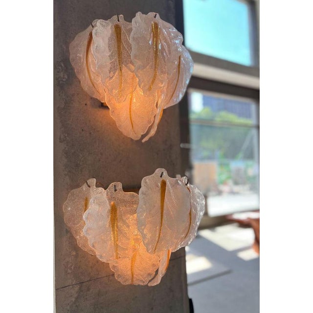 Murano Glass Wall Sconces, 1960s, Set of 2 For Sale - Image 13 of 14