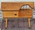 Mid-Century Modern Asymmetrical German Console Table in Birch and Elm, 1960s, in Good conditions. Designed 1960 to 1969