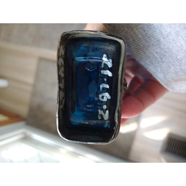 Moroccan Hand Blown Glass Perfume Bottle-Rose Water Sprinkler For Sale - Image 4 of 5