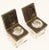 Art Deco Inkwells in Macassar Wood and Crystal, Jacques Adnet Style For Sale - Image 9 of 13
