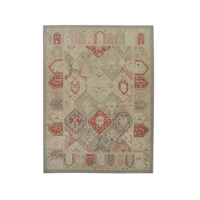 Early 21st Century Modern Turkish Oushak Rug 9'2" X 12'4" For Sale In Houston - Image 6 of 6