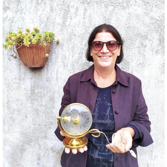 Metal Table Lamps from Fontana Arte, 1940s, Set of 2 For Sale - Image 7 of 8