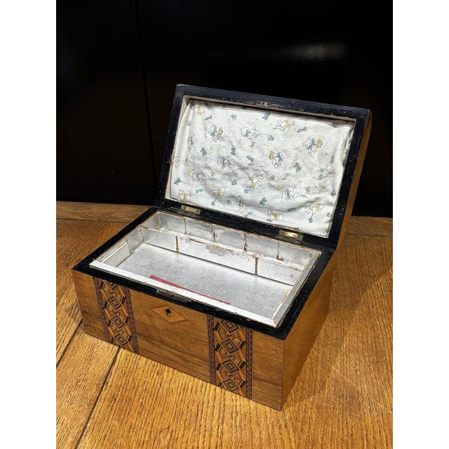 Brown Victorian Jewellery or Trinket Box from Tunbridge Ware For Sale - Image 8 of 16