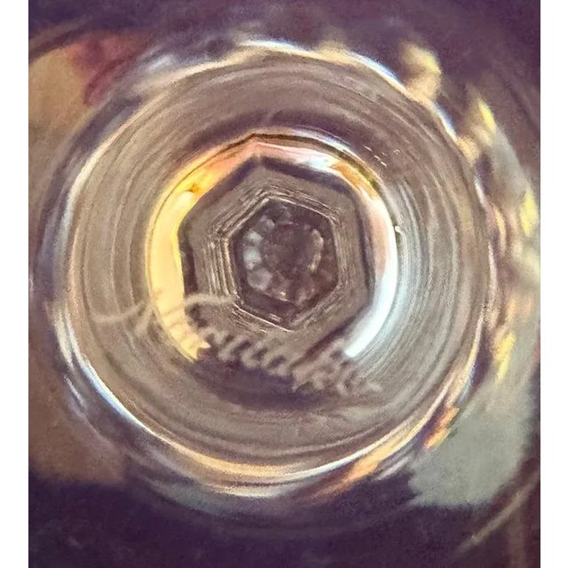 Vintage Noritake "Turning Point" Blown-Crystal Red Wine/Water Stemware- Set of 11 For Sale In Seattle - Image 6 of 10