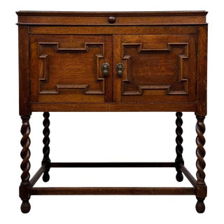 20th Century Jacobean Oak Cupboard For Sale