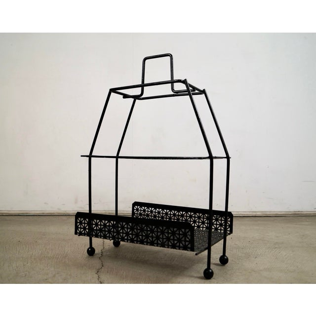 Design Within Reach 1950’s Mid-Century Modern Architectural Magazine Rack For Sale - Image 4 of 12