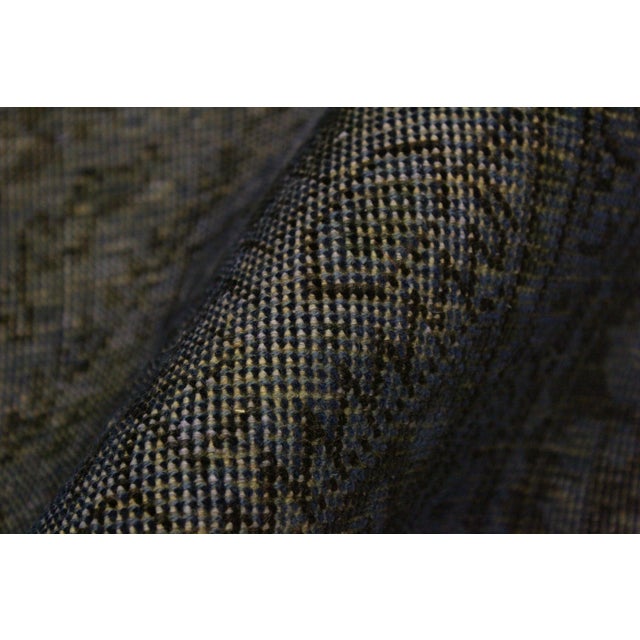 Boho Chic Persian Blue/Brown Wool Rug - 6'5'' X 9'6'' For Sale In New York - Image 6 of 10