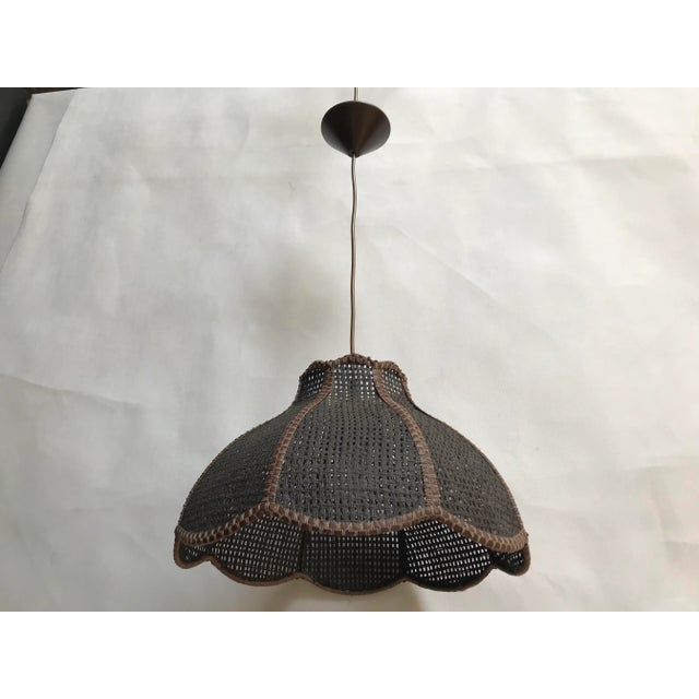 Pendant Light in Woven Thick Threads, 1970s For Sale - Image 16 of 17
