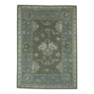 Turkish Oushak Rug 5' x 6'11" #19194 For Sale