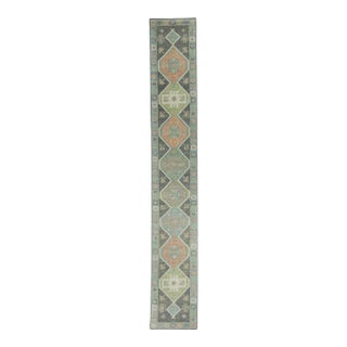 Turkish Oushak Runner Rug 2'10" x 18'8" #17229 For Sale