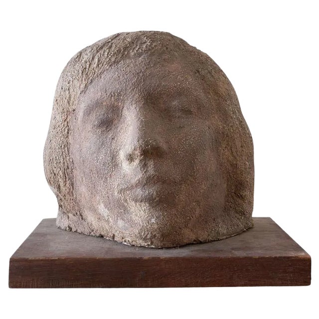 Gaetano Cecere Plaster Sculpture Wood Base #33 For Sale