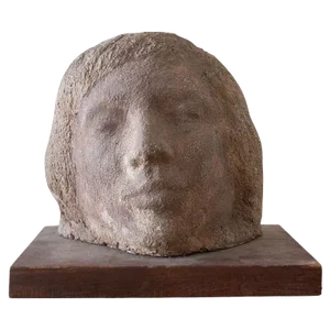 Gaetano Cecere Plaster Sculpture Wood Base #33